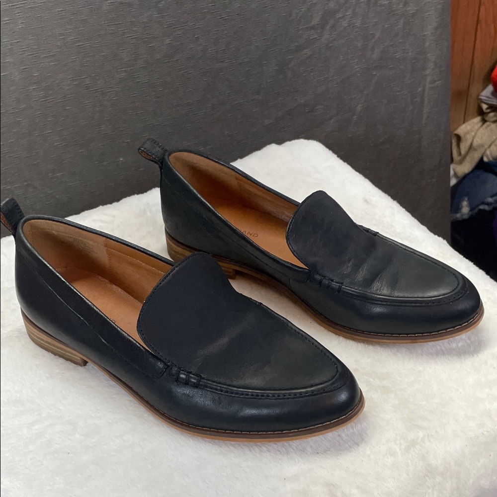 Lucky Brand Black and Brown leather Flats‎ Comfortable and Stylish